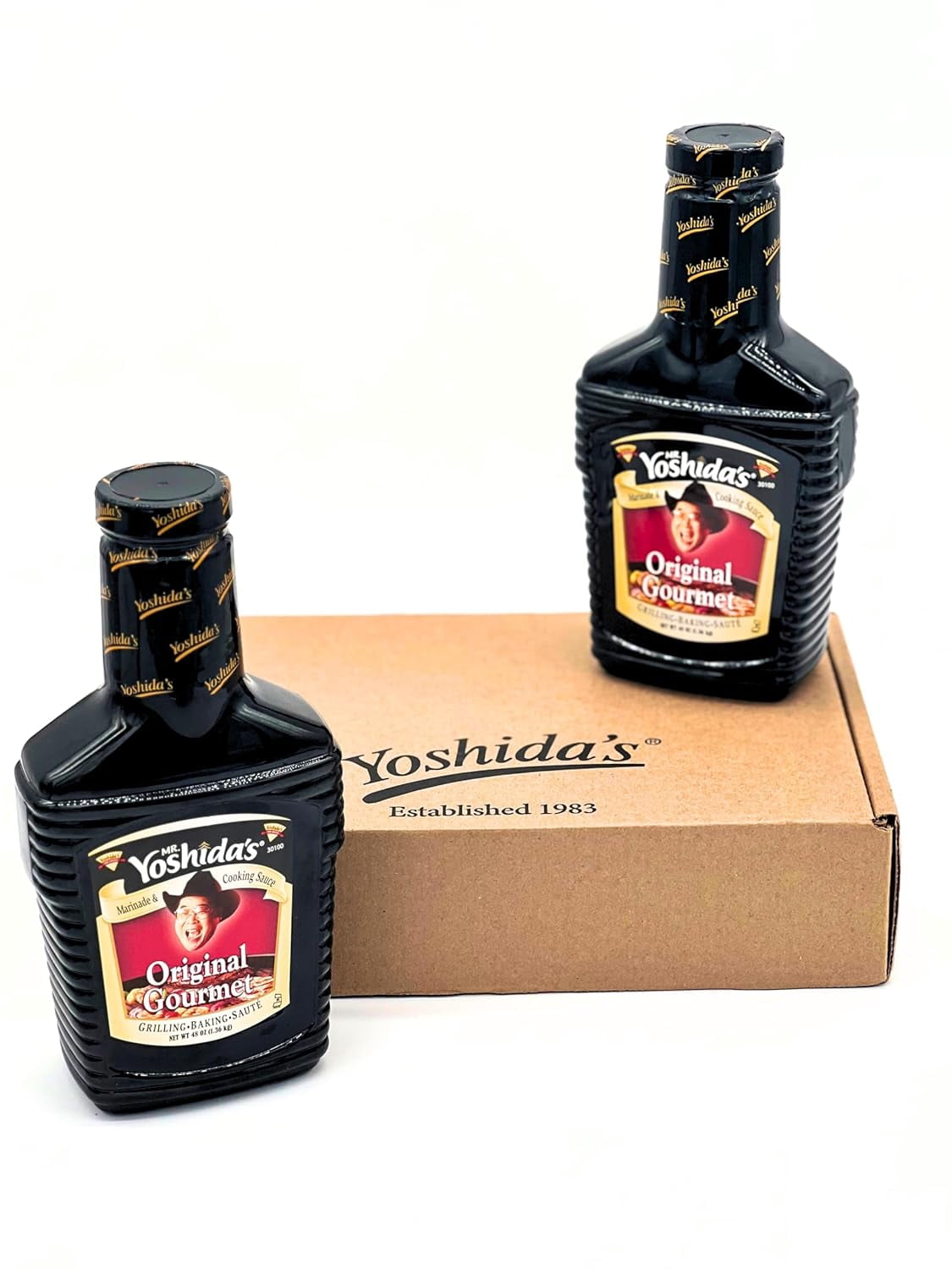 Mr. Yoshida's Teriyaki Marinade & Japanese Barbecue Cooking Sauce, 96 ounces (Pack of 2) | Bottles | 48 oz. Family Size