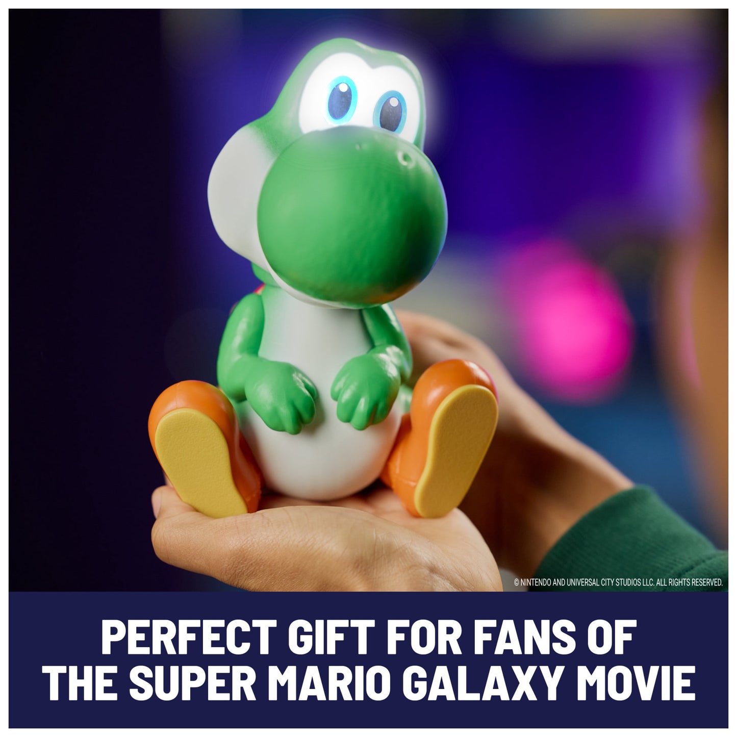 Super Mario Galaxy Movie, Hatchin' Yoshi Interactive Yoshi Figure, For Ages 4 and up