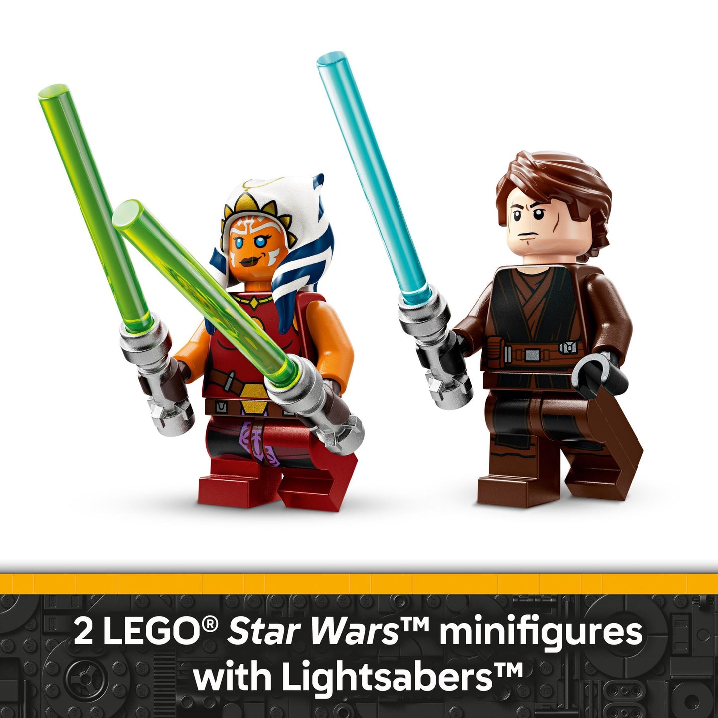 LEGO Star Wars: The Clone Wars Ahsoka's Jedi Interceptor Spaceship Building Toy - Kids Star Wars Toy for Boys and Girls, Ages 8+ - Birthday Gift Idea for Star Wars Fans - 75401