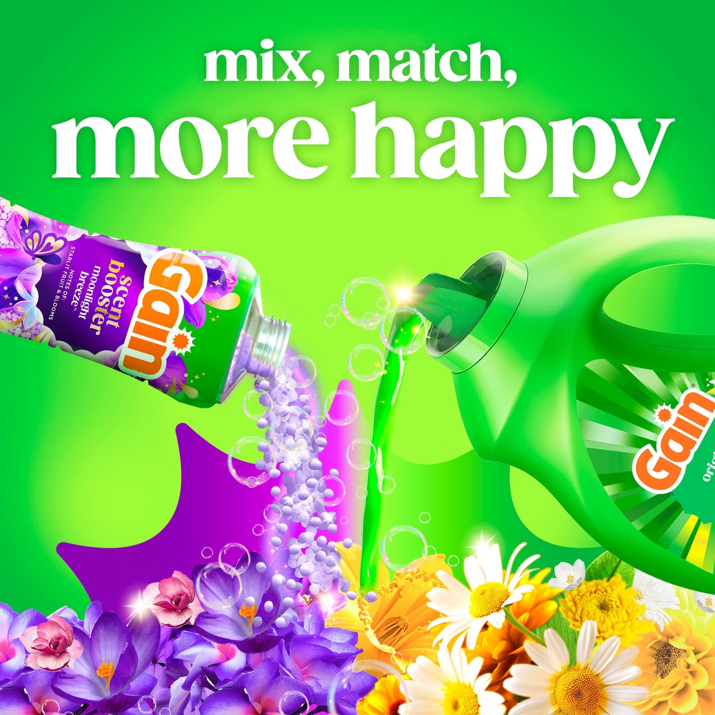 Gain Laundry Detergent Liquid, Now with Odor Defense, Original Scent, 132 fl oz, 100 Loads