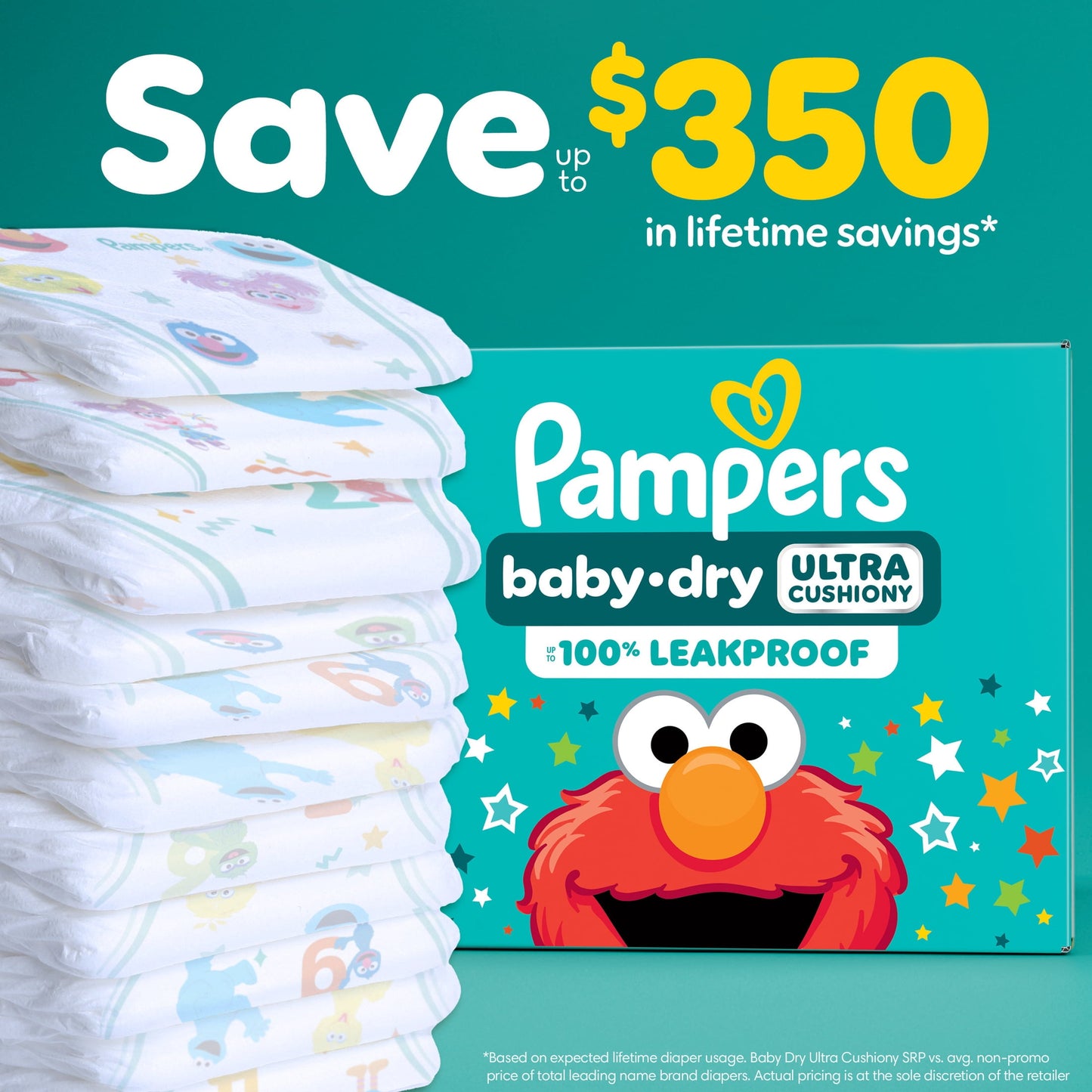 Pampers Baby Dry Diapers Size 5, 128 Count (Select for More Options)