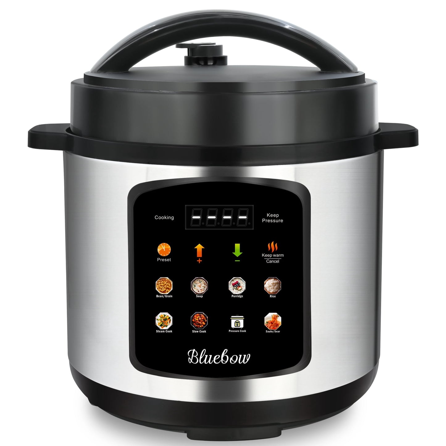 The Pioneer Woman Linen Speckle 6-Quart Pressure Cooker with Touch Control Display