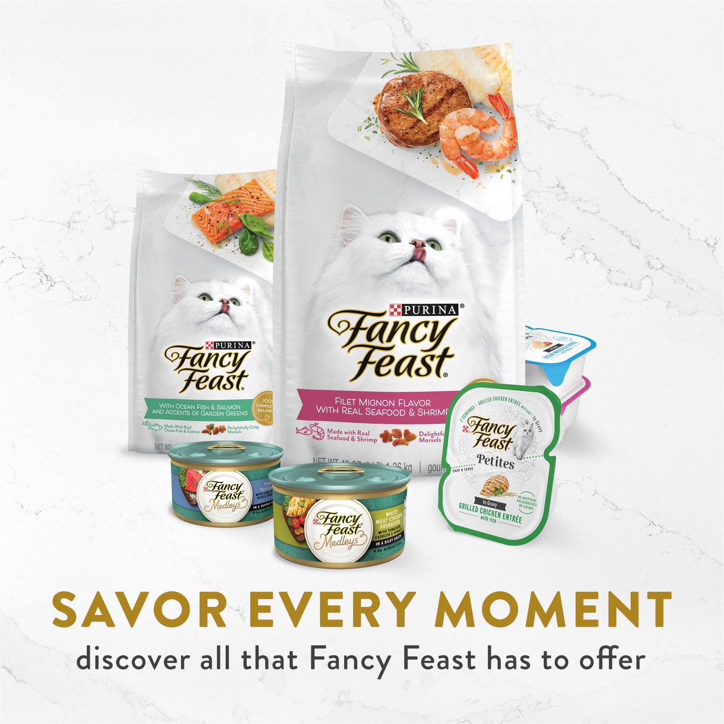 Purina Fancy Feast Classic Seafood Collection Broth for Cats Variety Pack, 1.4 oz Pouches (12 Pack)