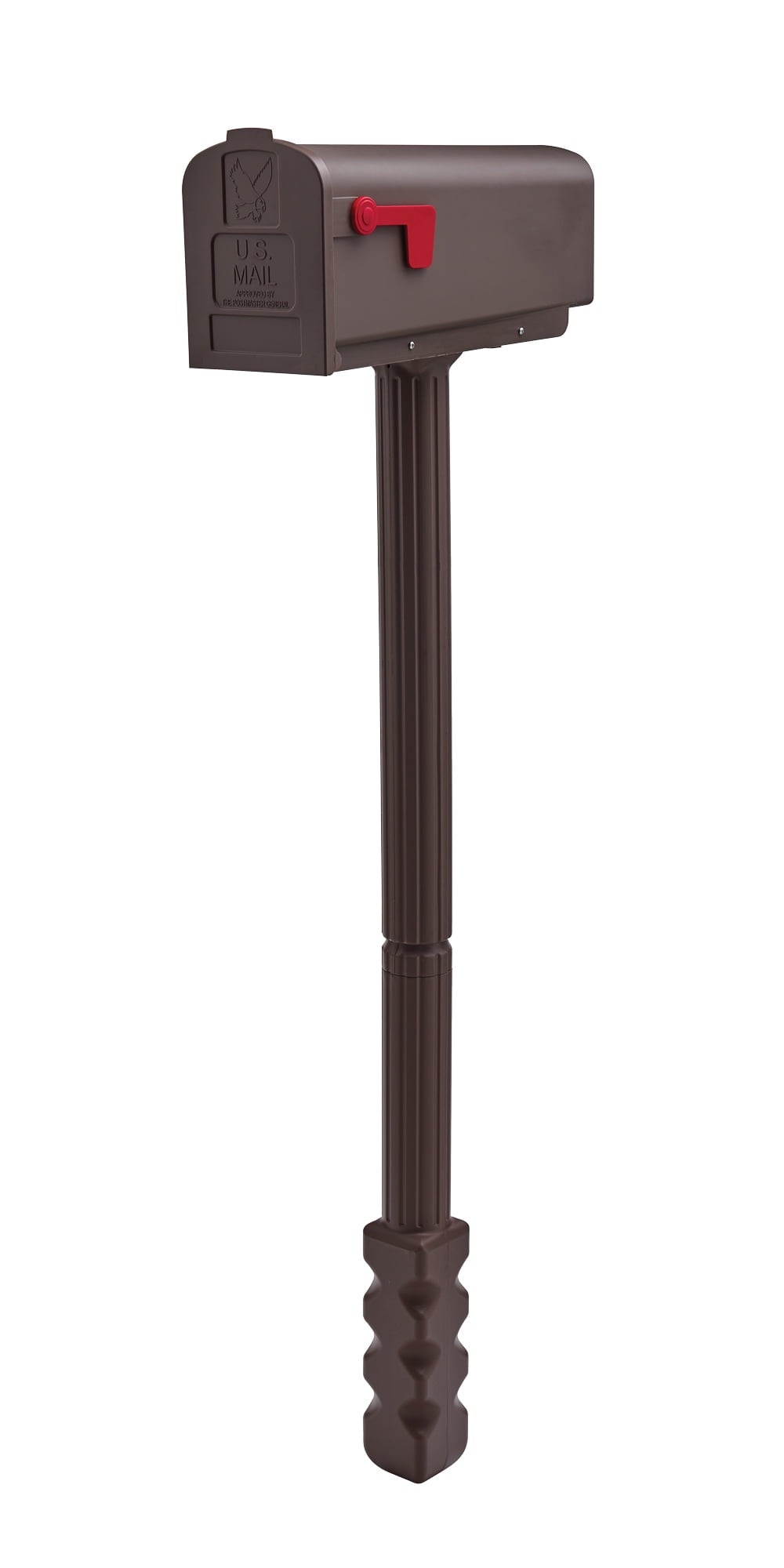Architectural Mailboxes Patriot Plastic, Large, Post-Mount Mailbox in Black