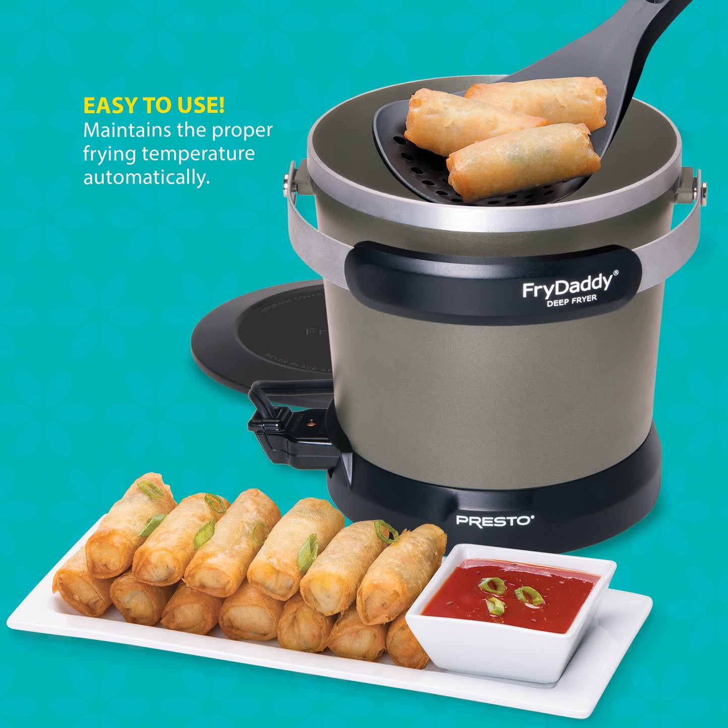 Presto FryDaddy Electric Deep Fryer, Black 05428