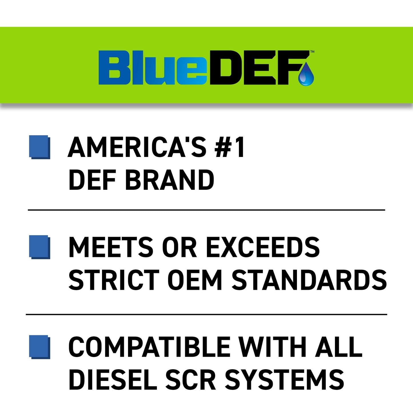 BlueDEF Diesel Exhaust Fluid, 2.5 gal