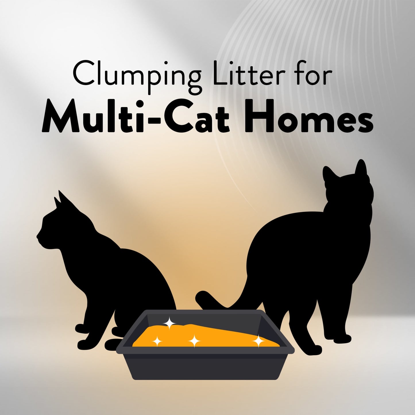 (4 pack) ARM & HAMMER Hardball Lightweight Cat Litter, Multi-Cat Clumping Litter, No-Mess Scooping, 7 lb