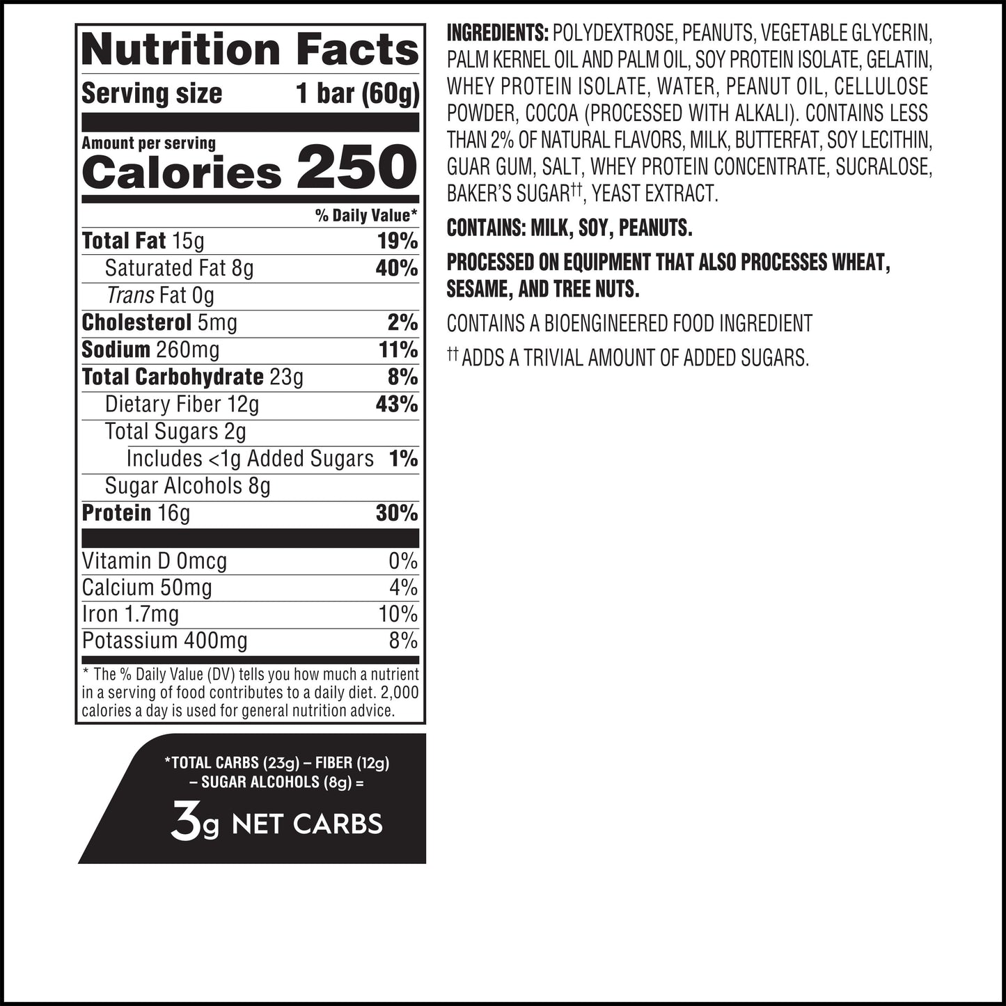 Atkins High Protein Bar, Chocolate Peanut Butter, 16g of Protein, 8 Count (Value Pack)