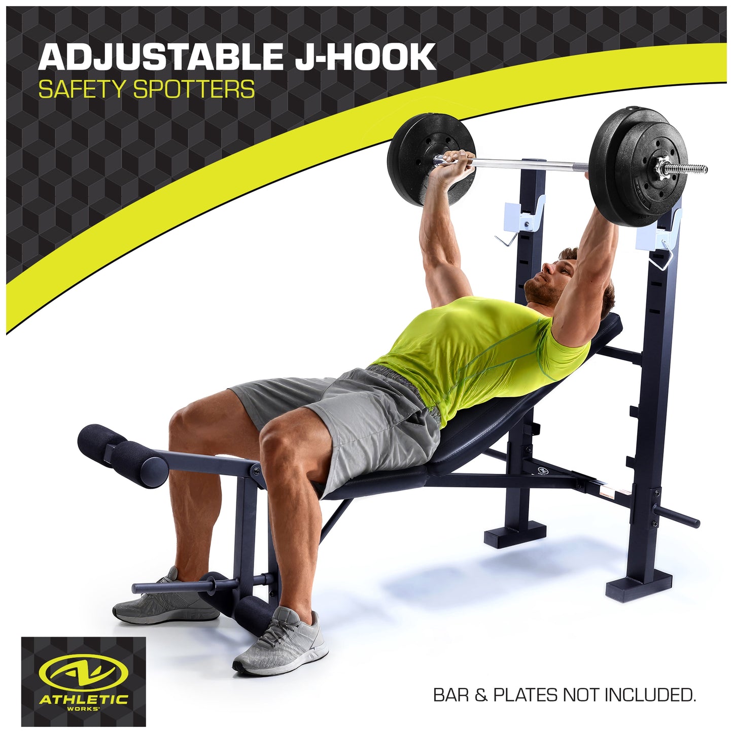 Athletic Works Standard Bench & Rack Combo with Leg Press