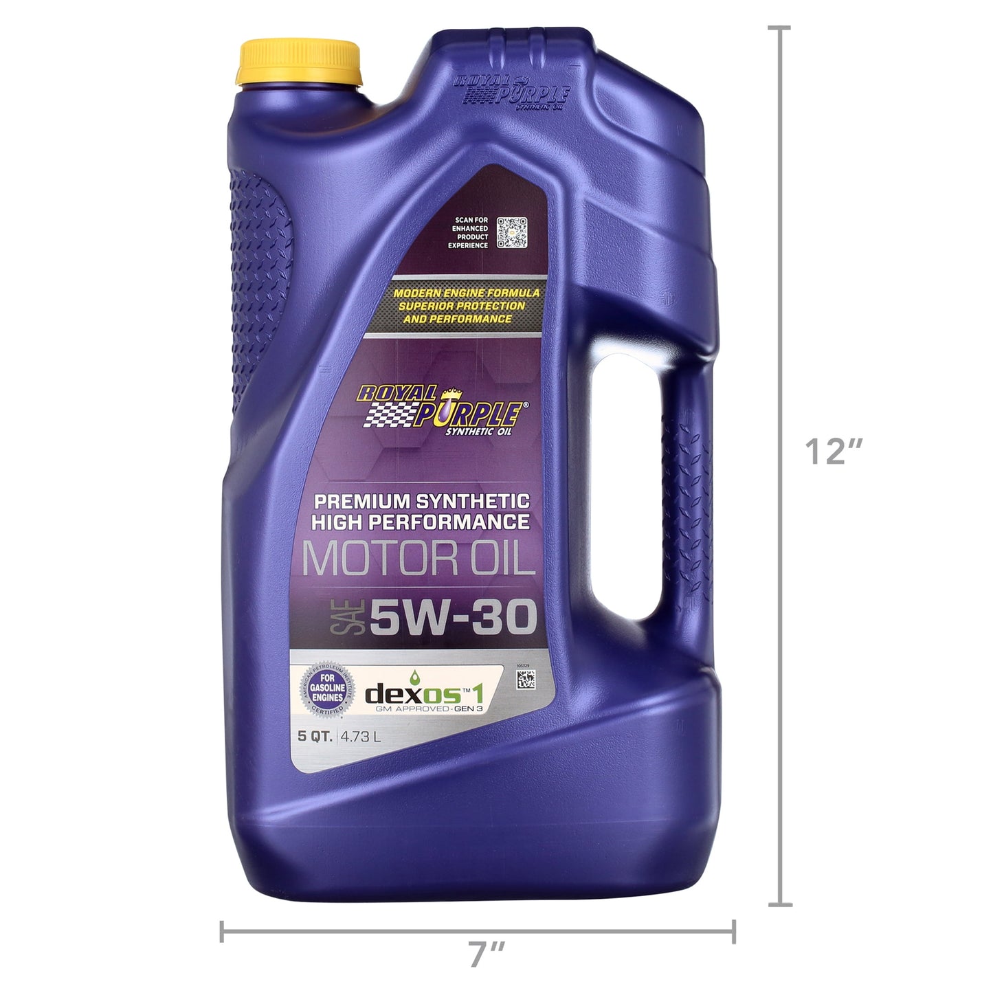 Royal Purple High Performance Motor Oil 5W-30, Premium Synthetic Motor Oil, 5 Quarts