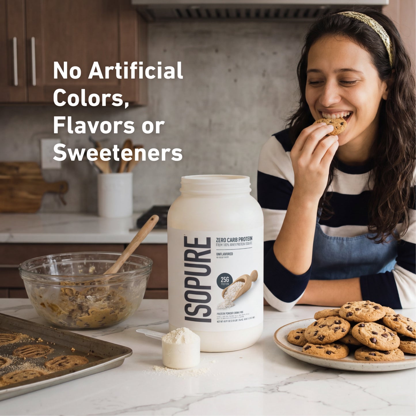 Isopure Zero Carb 100% Pure Whey Isolate Protein Powder, Unflavored, 25g Protein, 14 Servings
