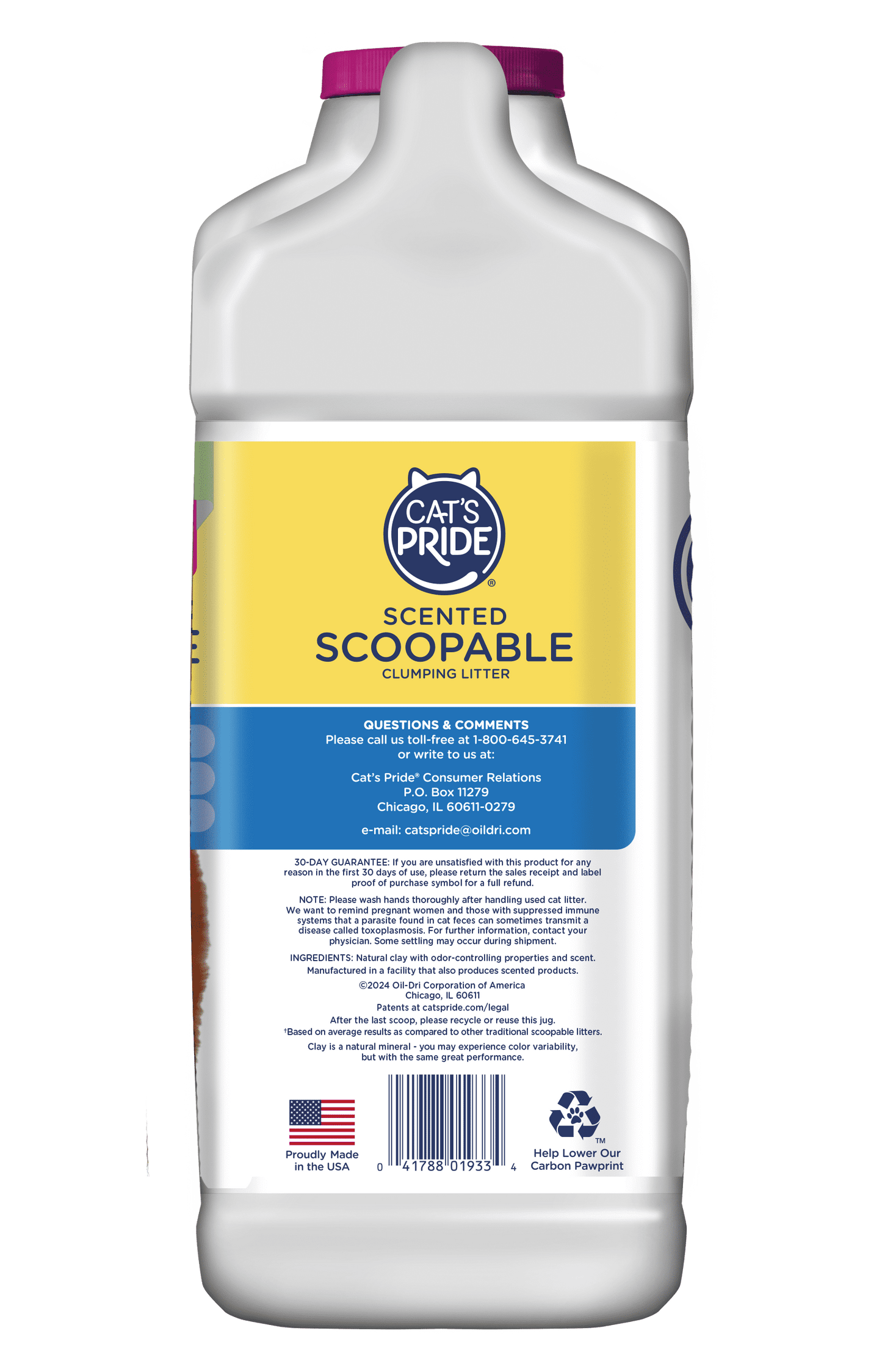 Cat's Pride Scented Scoopable Cat Litter, 12 lb Jug