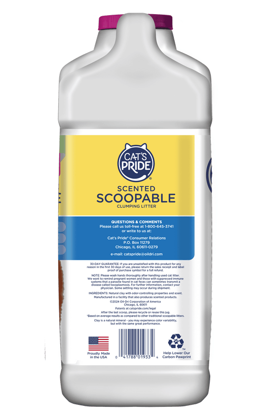 Cat's Pride Scented Scoopable Cat Litter, 12 lb Jug