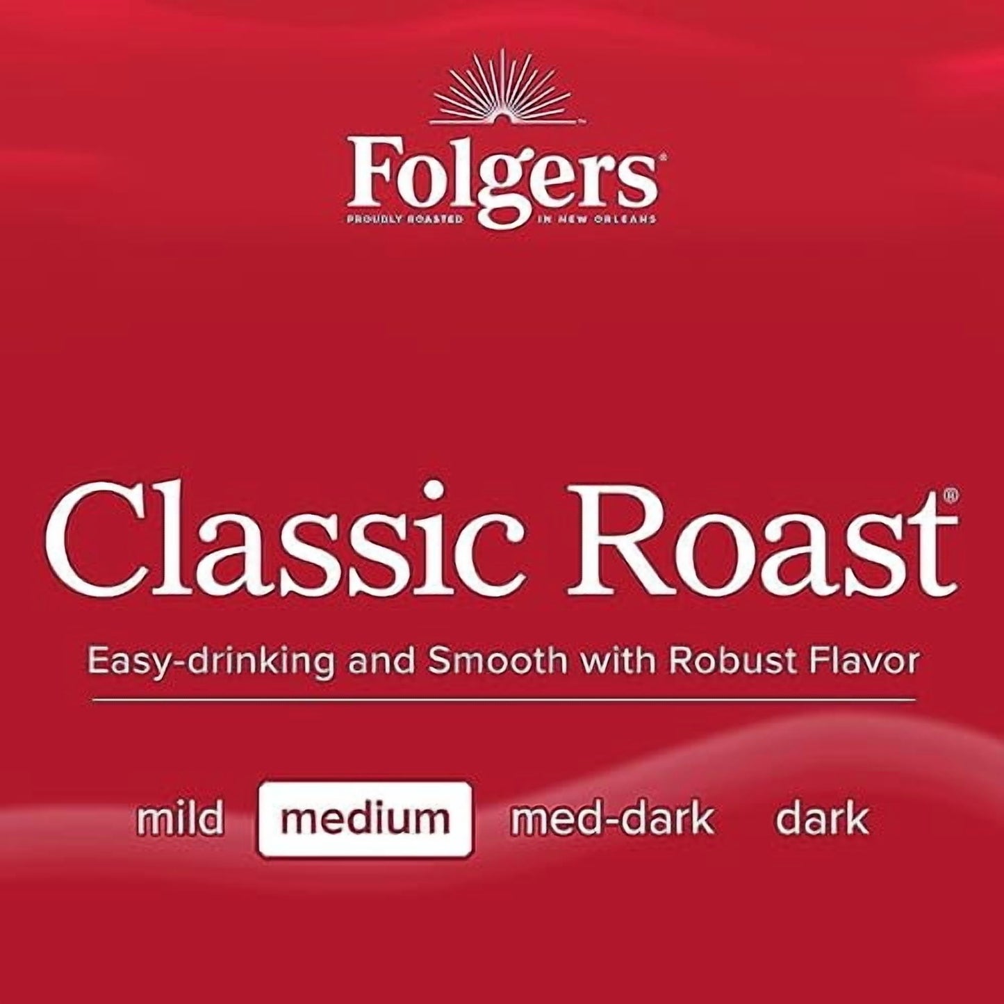 (6 pack) Folgers Classic Roast Instant Coffee, 12 oz Jar