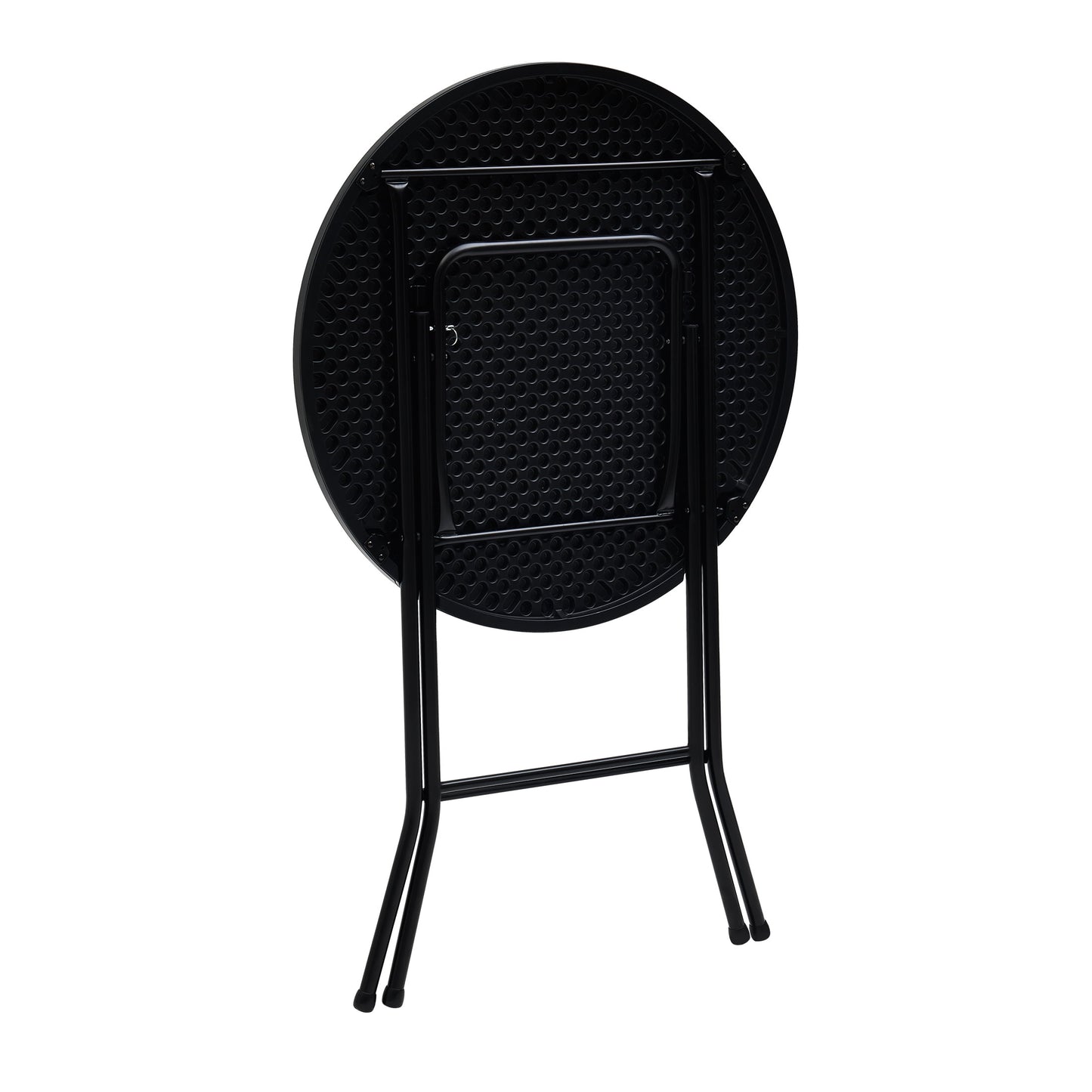 Mainstays 31" Round High-Top Cocktail Folding Table, Black