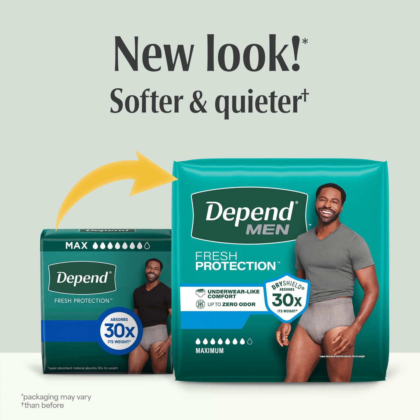 Depend Fresh Protection Incontinence Underwear for Men, Adult Diapers, XXL, 44 Count