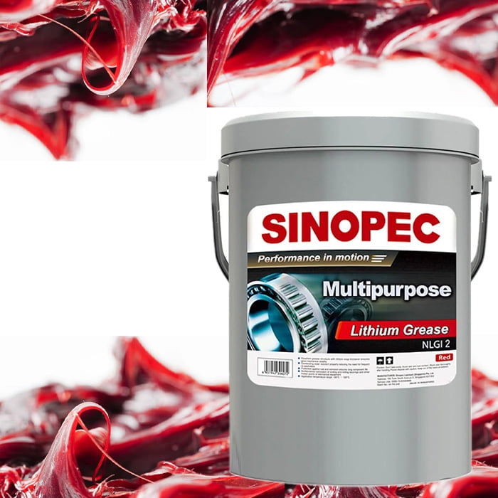 Red Multipurpose Lithium Grease #2 - 35LB. (5 Gallon) Pail