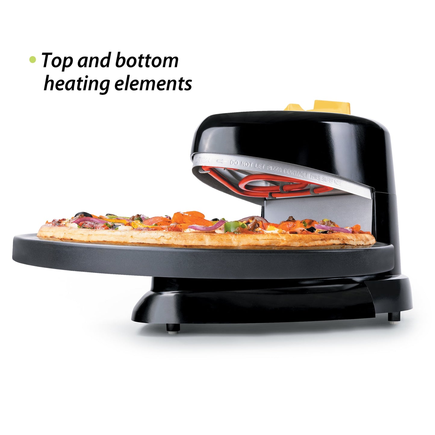 Presto Pizzazz Plus Electric Rotating Pizza Oven Green and Yellow, New 03434