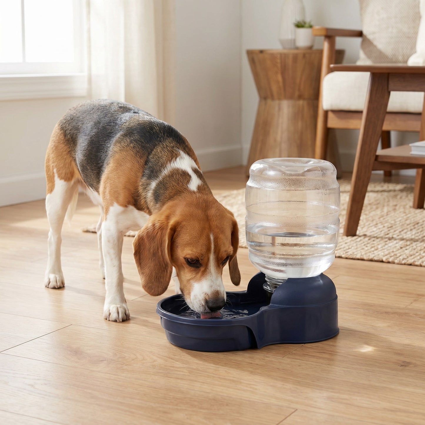 Vibrant Life 4 gal Gravity Waterer for Extra Large Pets, Navy