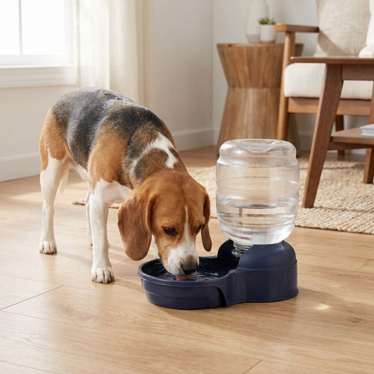 Vibrant Life 4 gal Gravity Waterer for Extra Large Pets, Navy