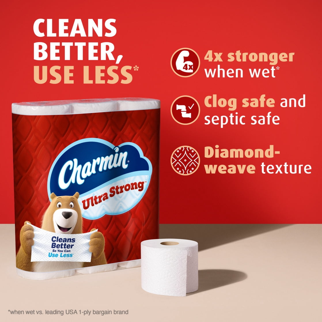 Charmin Ultra Strong Toilet Paper 12 Mega XXL Rolls, 440 Sheets Per Roll
