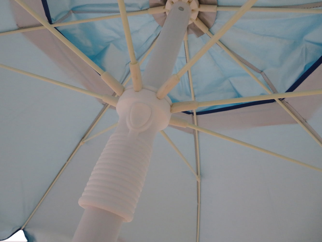 Mainstays 6.5' Turquoise Beach Umbrella with Tilt, UV Protection