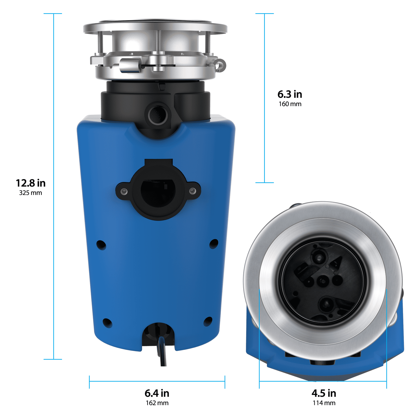 American Standard Elite ASE50 1/2 HP Continuous Feed Garbage Disposal with Power Cord