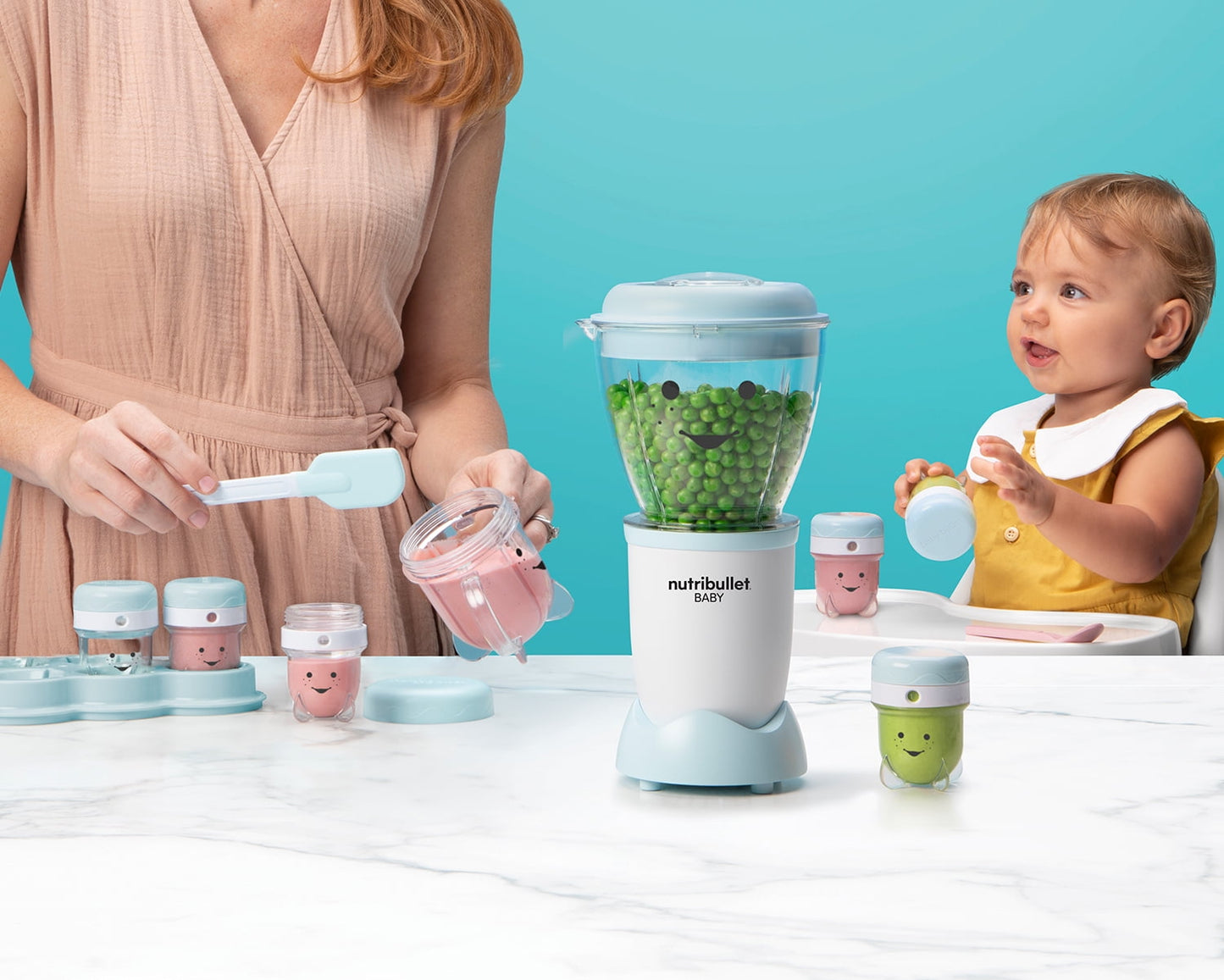 nutribullet Baby Food Blender NBY10100, Blue/White