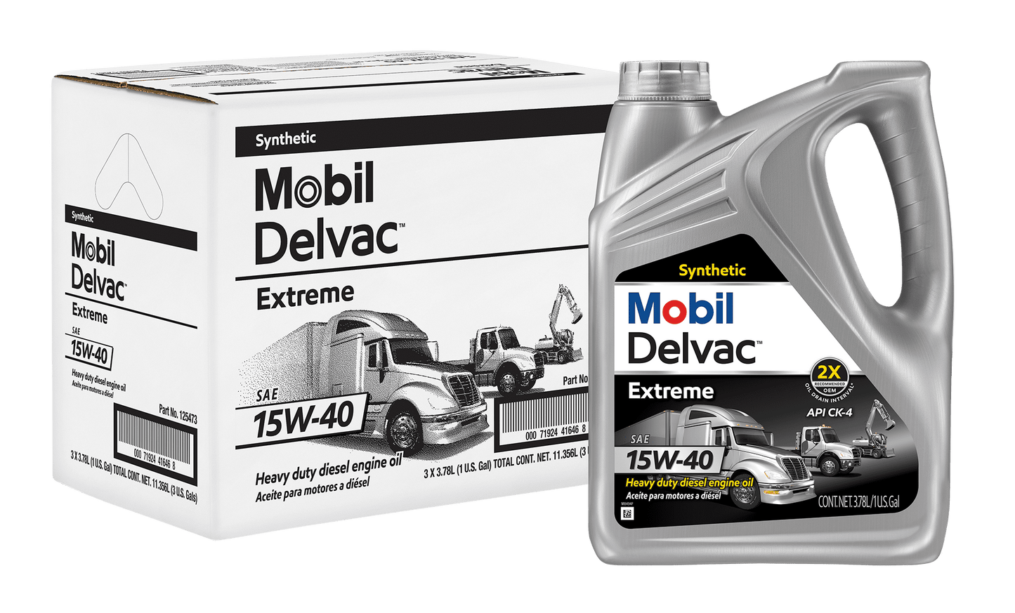 Mobil 1 Turbo Diesel Truck Full Synthetic Motor Oil 5W-40, 1 Gallon