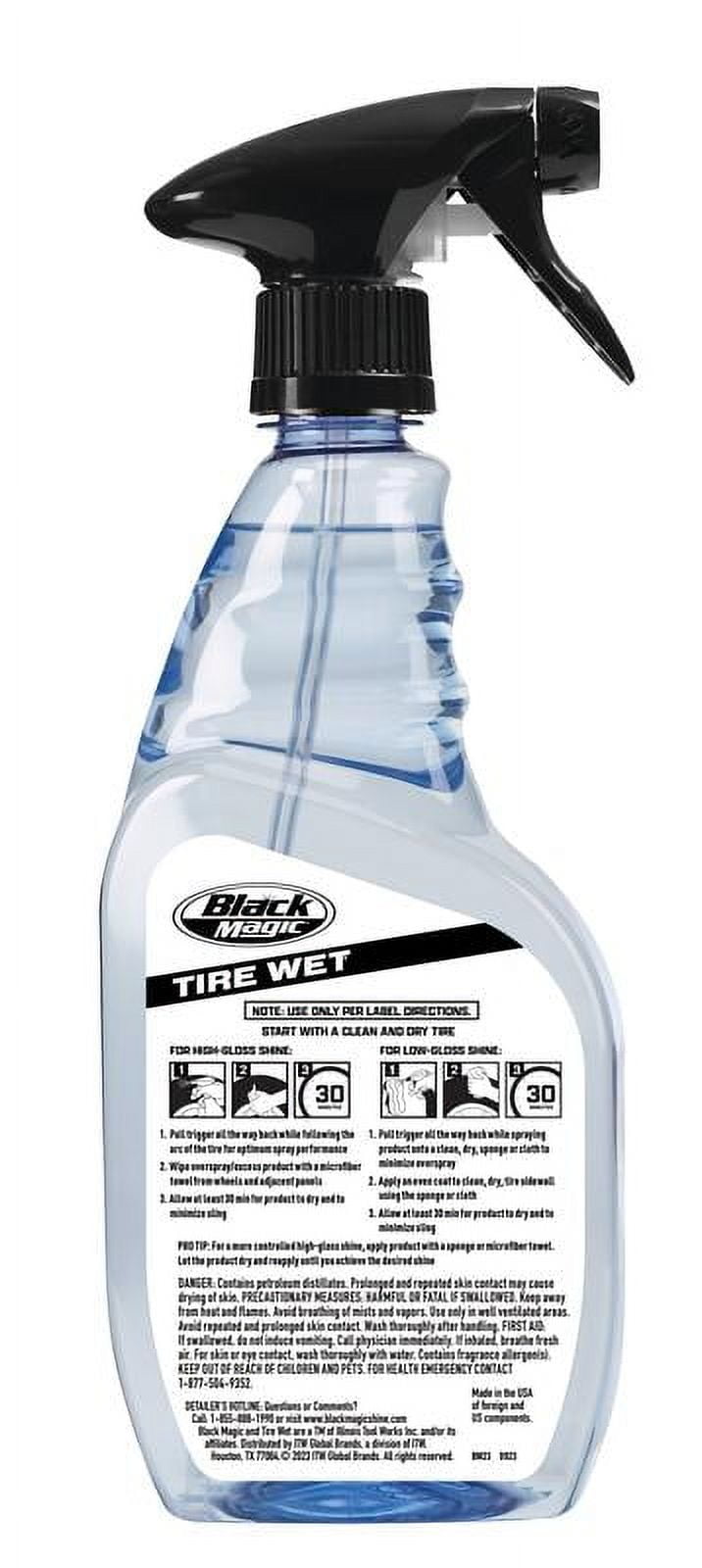 (3 pack) Black Magic Tire Wet 23 oz. Tire Shine Lasts Up to 4 Weeks - BM23