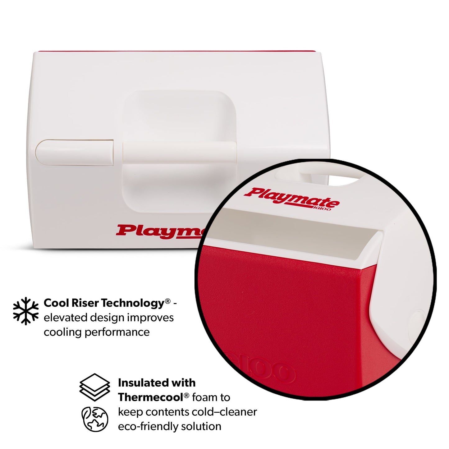 Igloo 16 QT Playmate Elite Ice Chest Cooler,30 Can Capacity, Red