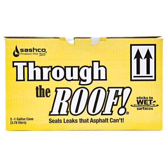 Through The Roof 14004 Elastomeric Roof Sealant, Brushable, Gallon - Quantity 2