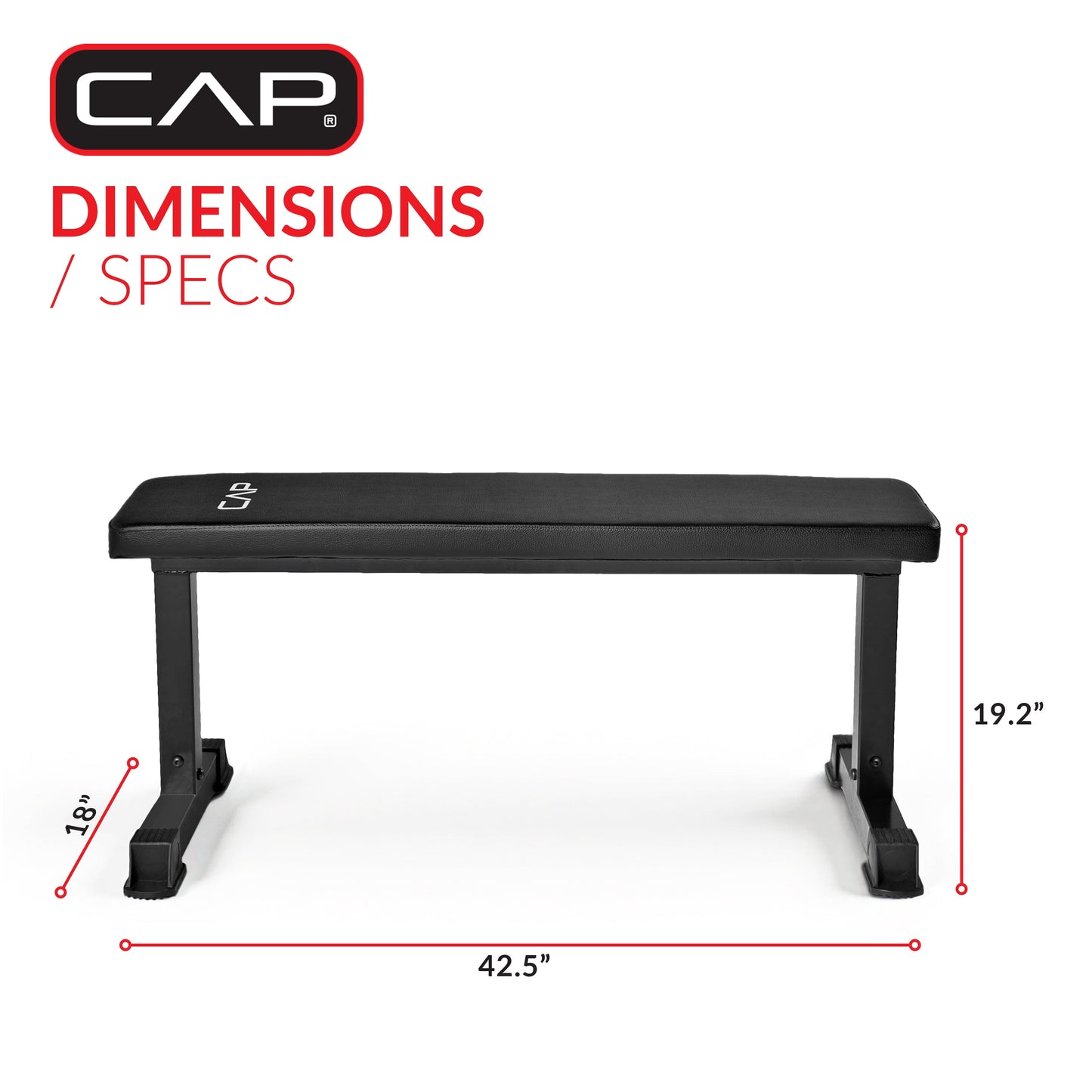 CAP Strength Flat Weight Bench