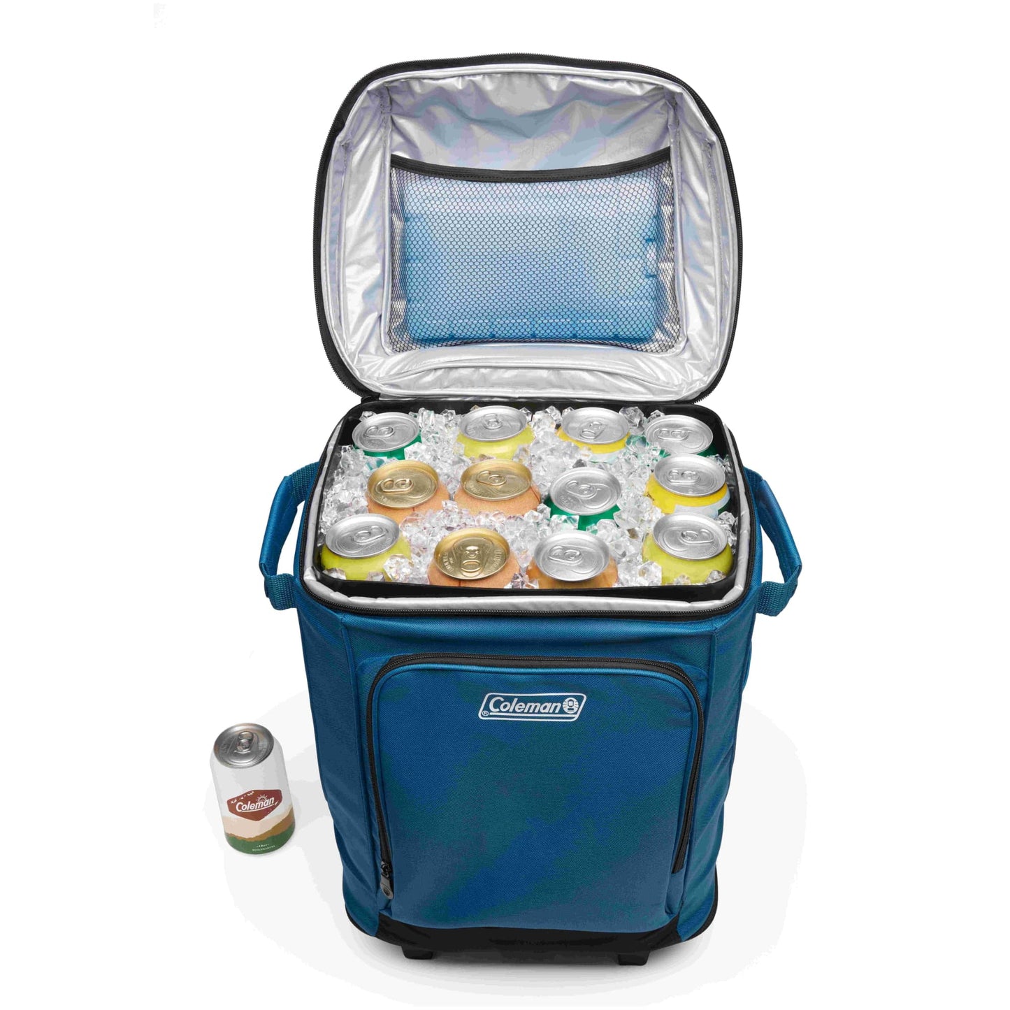 Coleman CHILLER 42-Can Insulated Soft Cooler Bag with Wheels, Ocean