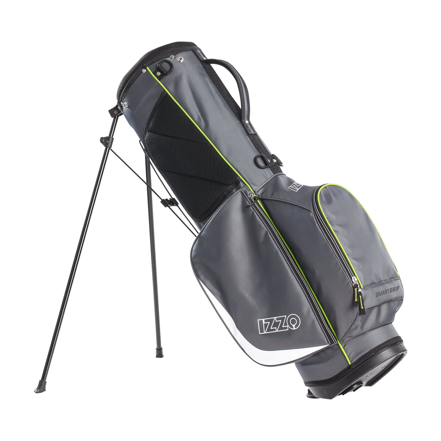 Izzo Golf Ultra-Lite Stand Bag - Grey/Lime, Only 3.2 lbs