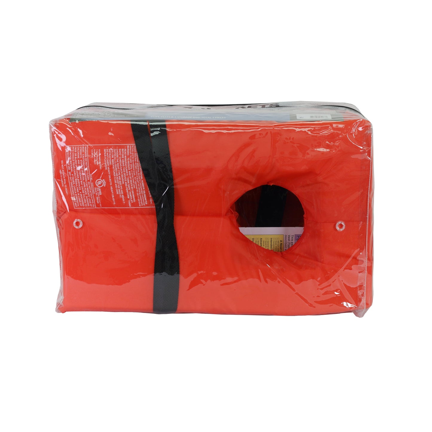 Ozark Trail 4-Pack Adult Type II Life Vest, Includes Storage Bag, Orange