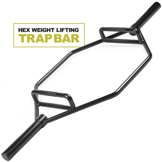 PRCTZ Olympic 50-Pound Hex Trap Bar, 1000-Pounds Capacity