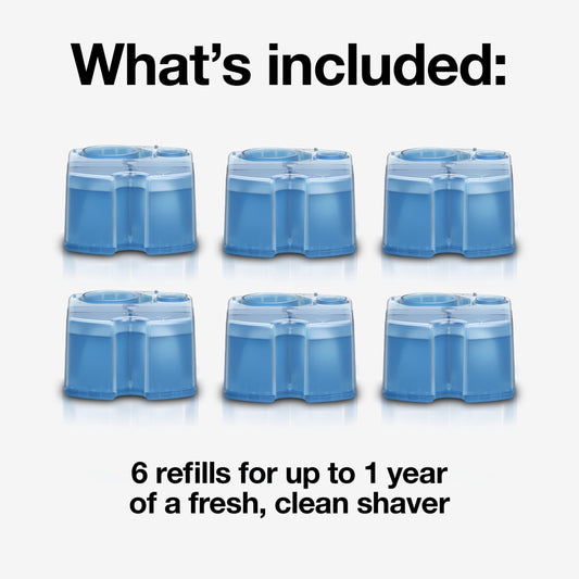 Braun Clean & Renew Refill Cartridges CCR, Lemon Fresh - 6 Ct