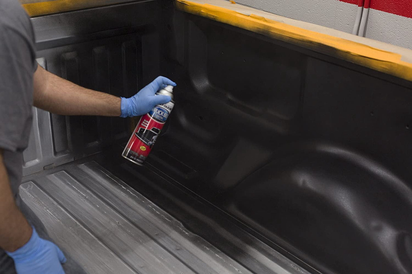 (2 pack) Black, Rust-Oleum Automotive Truck Bed Coating Spray Paint-248914, 15 oz