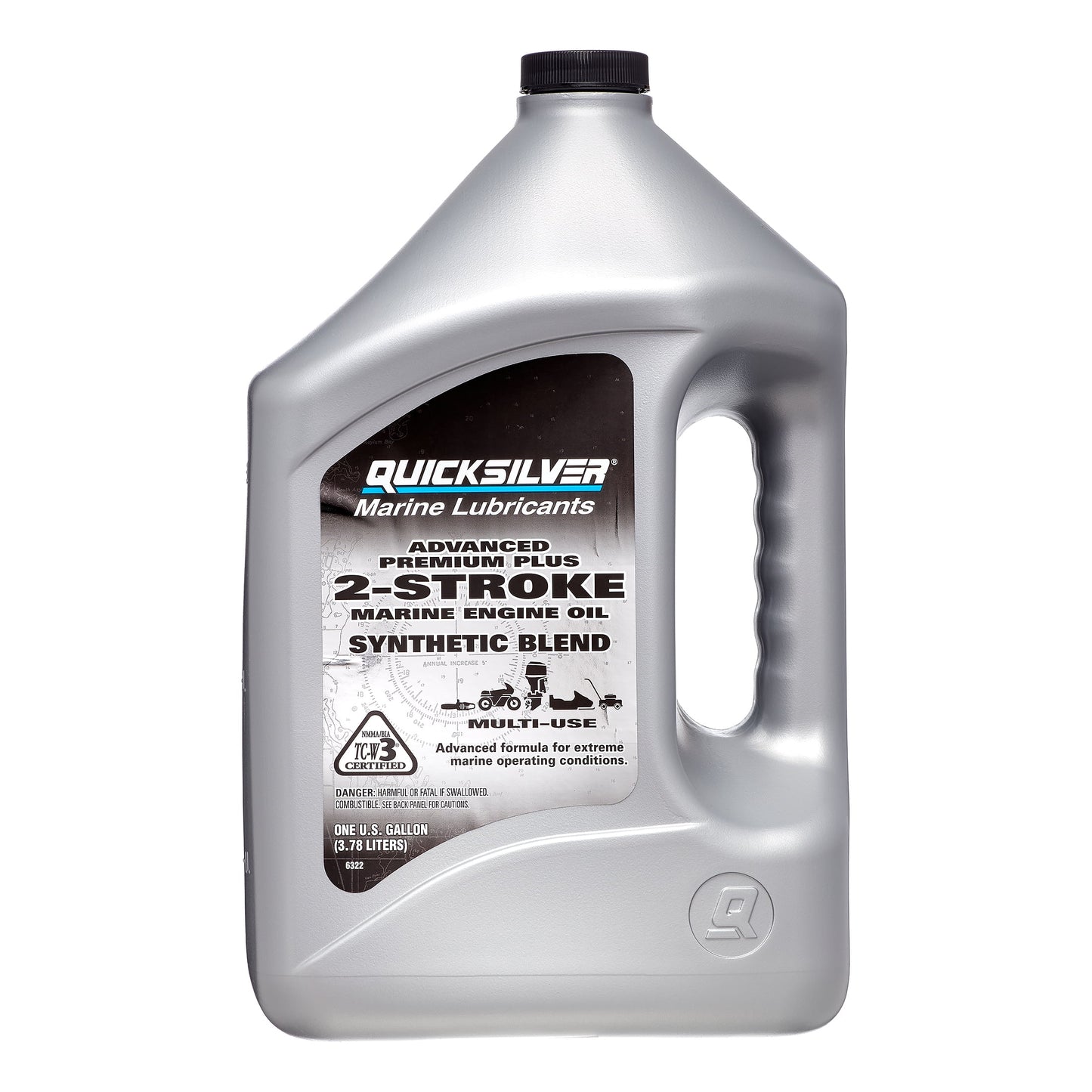 Quicksilver Premium Plus 2-Stroke Synthetic Blend Marine Oil - 1 Gallon