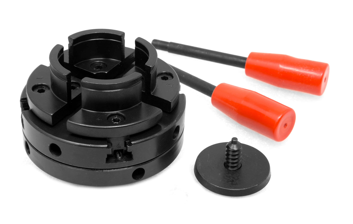 WEN 4-Inch 4-Jaw Self-Centering Lathe Chuck Set with 1-Inch x 8TPI Thread, LA4444