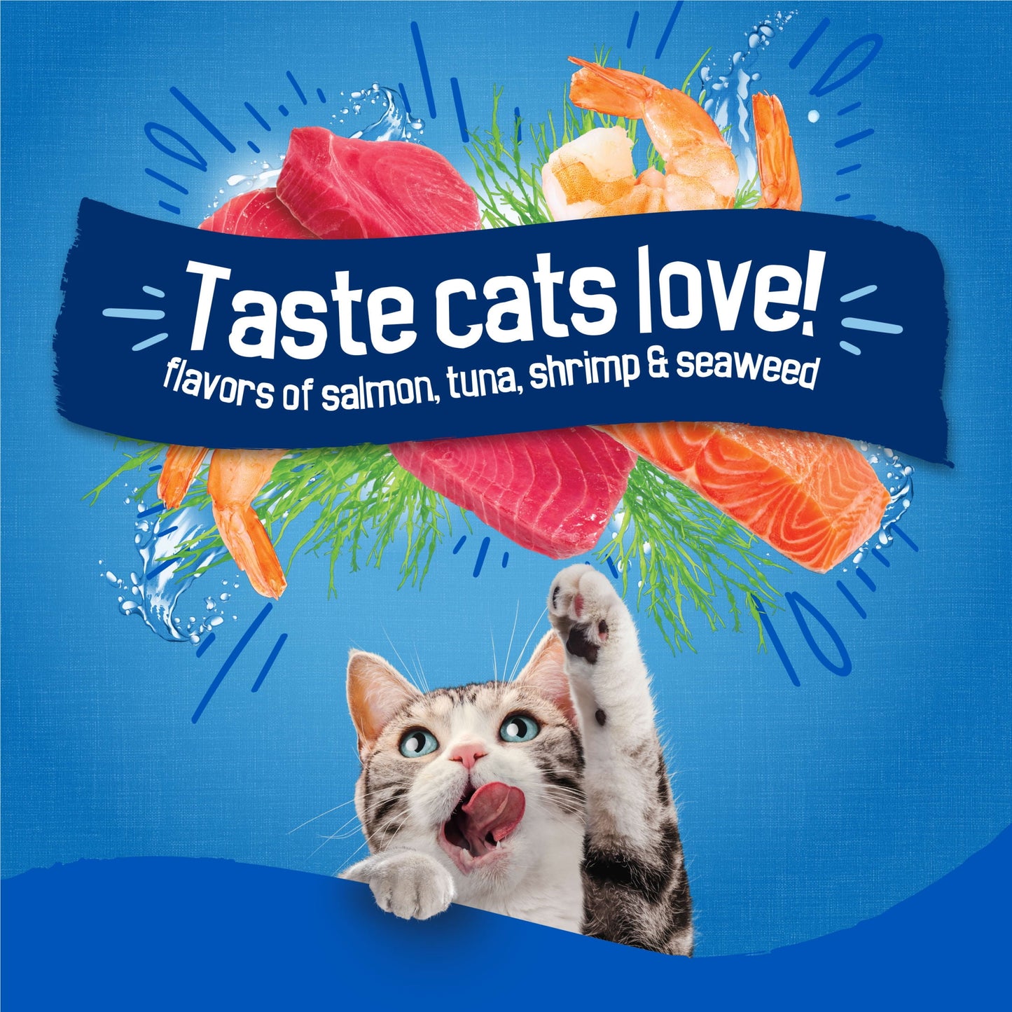 (2 pack) Purina Friskies Dry Cat Food Seafood Sensations With Salmon, Tuna, and Shrimp Flavors, 30 lb Bag