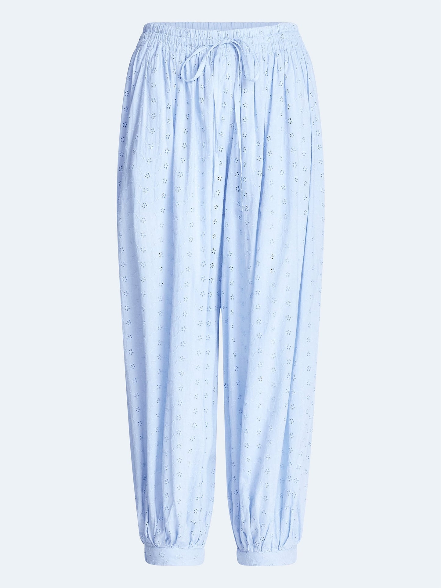 Scoop Women’s and Women's Plus Eyelet Harem Cotton Pants, Sizes XS-4X