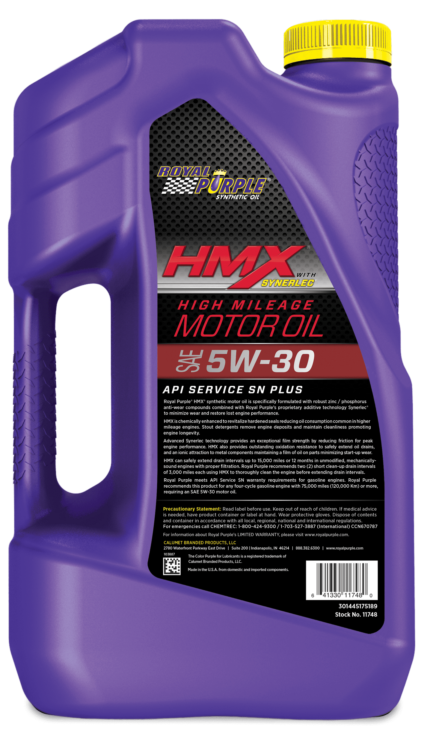 Royal Purple HMX 5W-30 High Mileage Motor Oil, Universal, 5 Quarts