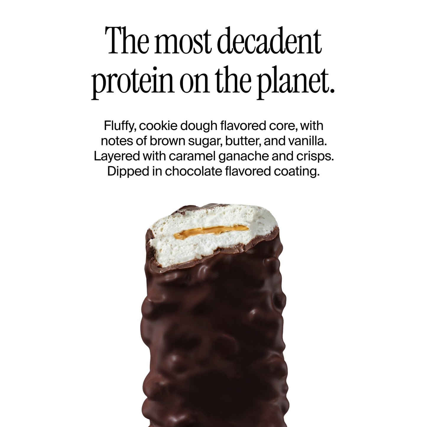 David Bronze High Protein Bars, Cookie Dough Caramel Chocolate Crunch, 20g Protein, 12 Count