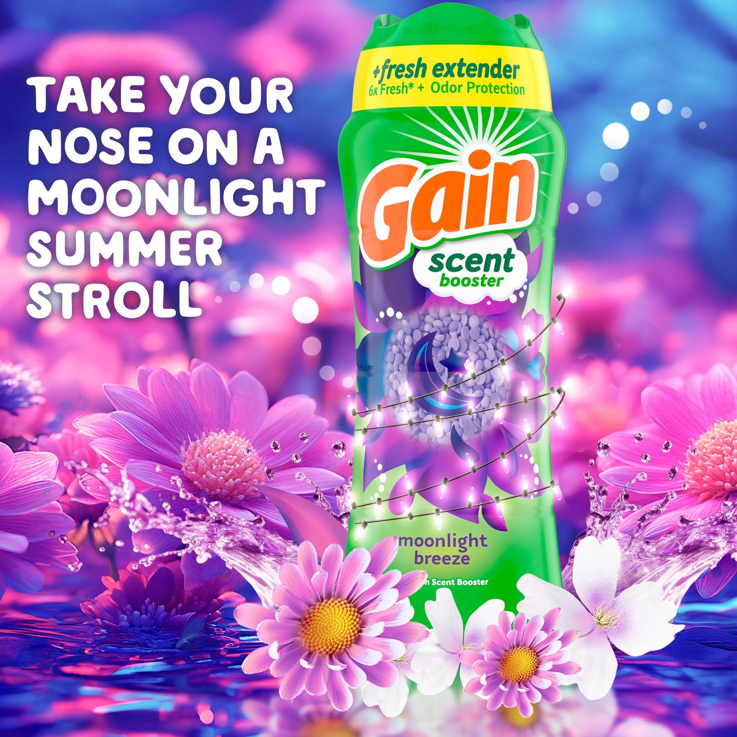 Gain Fireworks In-Wash Laundry Scent Booster Beads, Moonlight Breeze, 30.1 oz