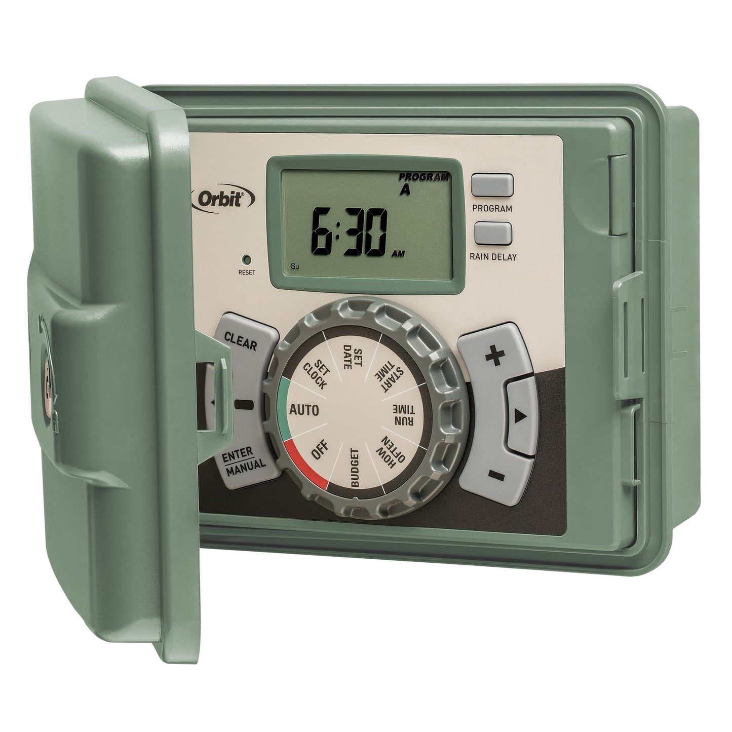 Orbit Easy-Set Logic 4-Station Indoor/Outdoor Water Sprinkler Controller, Green