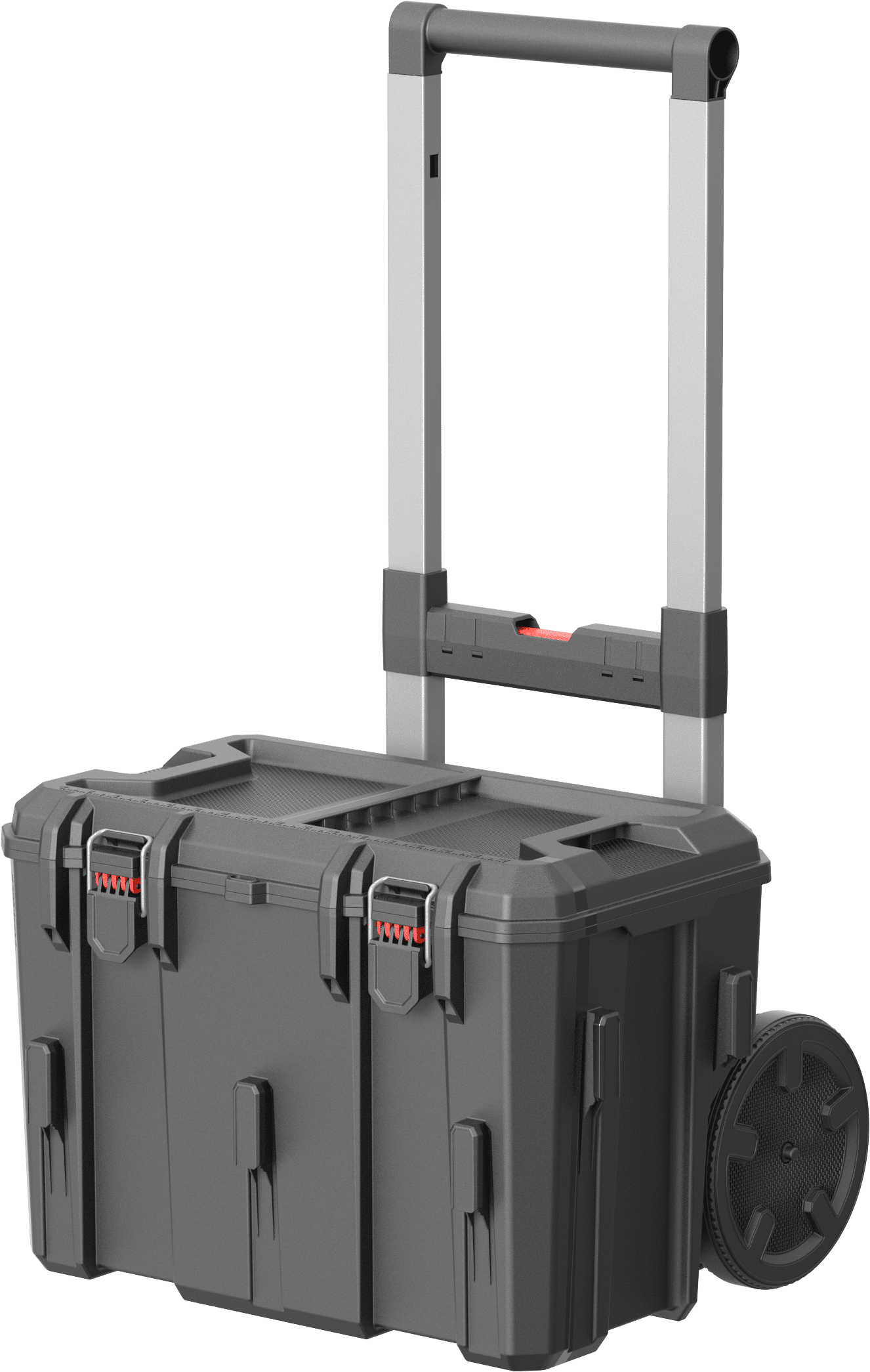 Hyper Tough Hyper Stack Heavy Duty 3 Piece Modular Rolling Toolbox System, Black