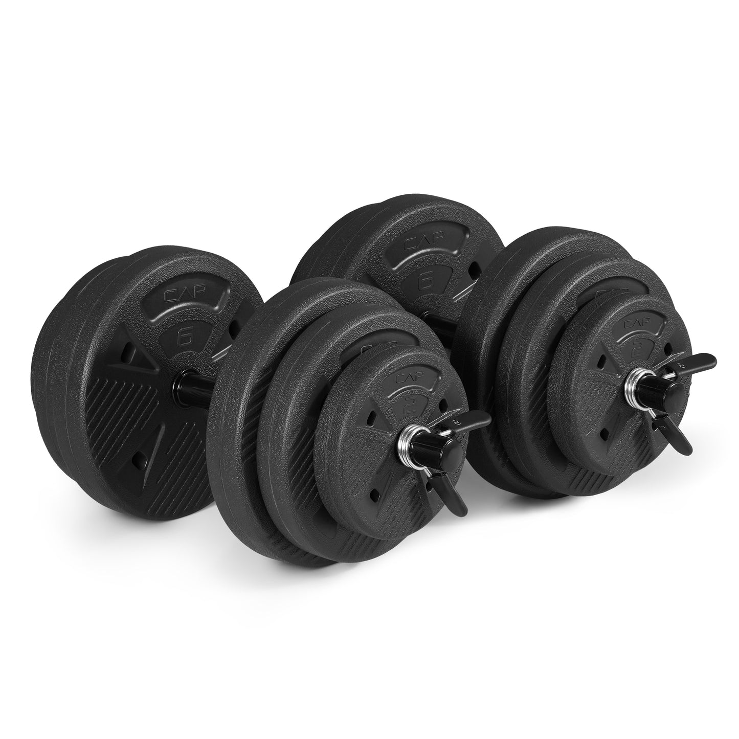 CAP Barbell 40 Lb. Adjustable Cast Iron Dumbbell Set