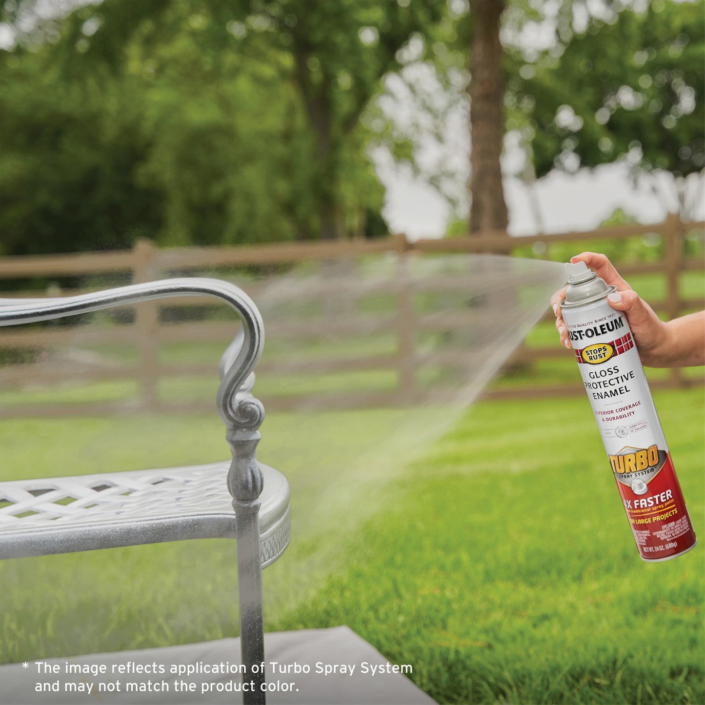 (2 pack) Black, Rust-Oleum Stops Rust Flat Turbo Protective Enamel Spray Paint-376298, 24 oz